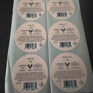 ฉลากเครื่องสำอางแบบปรับแต่งได้, สติกเกอร์กระดาษสังเคราะห์กันน้ำและกันน้ำมันพร้อมเคลือบเงา, ชุดเครื่องสำอางส่วนตัว - Product Image 1