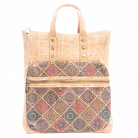 Sac à dos femme en Liège léger avec poignée grande capacité sac ordinateur écologique pour déplacement quotidien