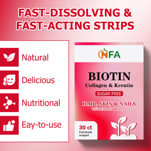 ODM OEM Private Label Biotin Powder Supports Healthy Hair Skin and Nails Enhances Skin Elasticity Hydration Containing Collagen - Product Image 4