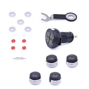 Xe TPMS áp suất lốp màn hình hệ thống với 4 nội bộ cảm biến tự động hệ thống báo động phổ quát cho tất cả các loại xe phụ tùng ô Tô Tpms