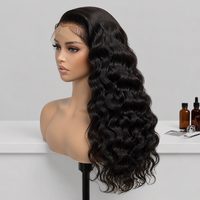 Perruque longue bouclée indienne Remy sans colle, en cheveux humains, avec dentelle frontale HD transparente, pré-épilée, nœuds blanchis, ligne de cheveux naturelle pour femmes