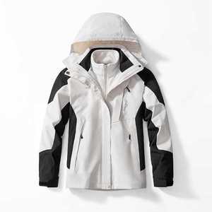 Outdoor 3 In 1 Windproof <b>Jacket</b> <b>Men</b> Workwear With Fleece Lining Customizable Logo Printing Corporate Uniform - Product Image 4