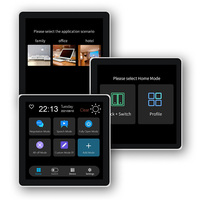 Zigbee 4 Zoll intelligenter intelligenter Touchscreen-Steuerungslicht Smart Home-Bildschirm Wandschalter mit Touchscreen-LCD-Display