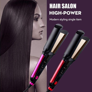 Fer à lisser professionnel en titane fer plat Salon électrique <span class=keywords><strong>Plancha</strong></span> De Cabello hôtels personnalisés garantie 1 an Offre Spéciale - Product Image 3
