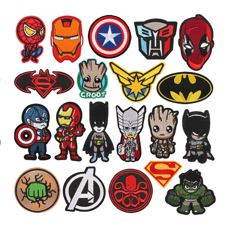 Оптовая продажа, нашивки с вышивкой персонажей аниме, нашивки с вышивкой на заказ, нашивки с вышивкой Hero