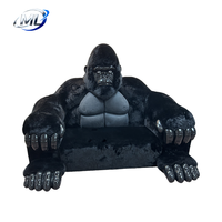 Canapé-lit d'angle King Kong Gorilla, design nordique, tendance, en forme d'animal, en éponge et similicuir, pour appartement moderne