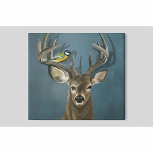 Deer in Suit <b>Canvas</b> Print: Elegant Loft Wall Decor,<b>ROLLED</b> POSTER - Product Image 2