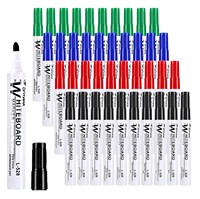Marqueurs pour tableau blanc effaçables multicolores à grande capacité, best-sellers, 10 pièces par boîte