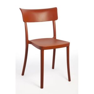 Set di 18 Sedie Impilabili in Polipropilene Colore Rosso Ruggine SARETINA per Bar e Ristoranti Modello SPP00R_bncl Opzione di Prima Scelta - Product Image 1