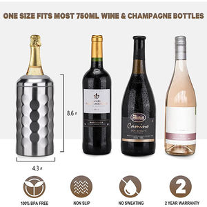Du Lịch Ban Đầu <span class=keywords><strong>750Ml</strong></span> Rượu Vang Cho Rượu Sâm Banh Chai Máy Làm Lạnh Bạc Bàn Rượu Vang Mát Cho Các Bên - Product Image 3