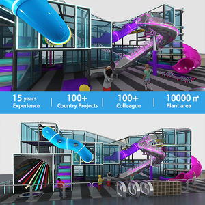 معدات لعب ناعمة للأطفال، ملعب داخلي تجاري مع زلاقات عملاقة وميزات تسلق، صديقة للبيئة وقابلة للتخصيص بأحجام مختلفة للبيع - Product Image 4