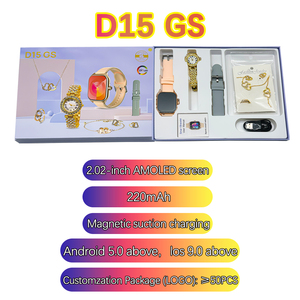 Reloj inteligente D15 GS PK A58 Plus, superventas, relojes dobles, pulsera inteligente para hombres y mujeres, reloj inteligente deportivo dorado, equipo de uso - Product Image 6