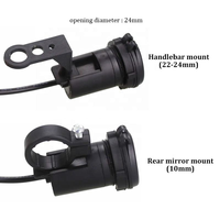 1.5A 12V chargeur USB étanche pour vélo moto chargeur de voiture rapide interrupteur à bascule adaptateur secteur Mobile pour téléphones mobiles