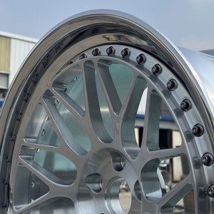 Jantes de course forgées 20-21 pouces, finition brossée personnalisée, rebord profond, en aluminium, sur mesure pour 40 mm - Product Image 6