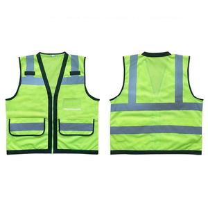 ANT5PPE <span class=keywords><strong>Gilet</strong></span> de sécurité extérieur léger et respirant pour hommes, matériau réfléchissant <span class=keywords><strong>en</strong></span> <span class=keywords><strong>maille</strong></span> haute visibilité avec grande poche et fermeture éclair - Product Image 4