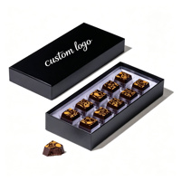 Boîte cadeau en chocolat personnalisée, emballage alimentaire de luxe avec insert, boîte en papier fantaisie pour confiseries, boîte à bonbons de qualité supérieure