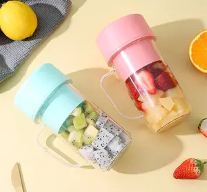 Mini espremedor elétrico portátil para frutas, misturador de frutas, liquidificador para máquina, processador de alimentos, extrator de suco, canudo de silicone