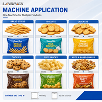Machine d'emballage verticale automatique VFFS pour chips, sel, snacks, biscuits et autres aliments