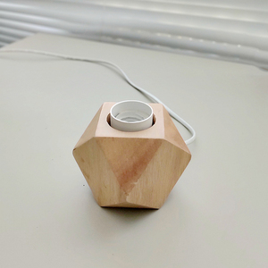 Soporte de luz nocturna Base de luz Tira larga Base personalizada para dormitorio Ranura de madera Bases de latas Enchufe Tornillo Bombilla Sólido con decoración de enchufe - Product Image 2
