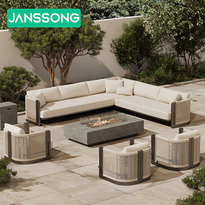 Hotel Garden Set Modern Aluminum Outdoor Furniture Villa Patio Furniture Set Luxury Outdoor <strong>Sofa</strong> Resort Garden <strong>Sofa</strong> <strong>Waterproof</strong> - Product Image 2