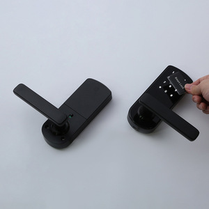 Wenxun Smart <b>Lock</b> A26-28 Black IC Card Password <b>Lock</b> For Wooden Door Apartment Hotel Rental Use - Product Image 1
