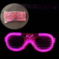 Lunettes de soleil lumineuses à LED clignotantes en ABS, accessoires de fête pour festivals, boîtes de nuit, concerts, costumes, cadeaux de vacances