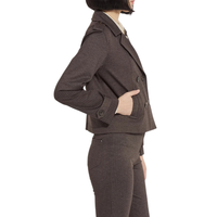 Blazer professionnel pour femmes, nouvelle conception haut de gamme, manches longues, un bouton, uni, classique, formel, pour les réunions de bureau, veste élégante