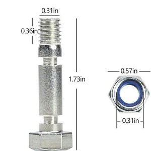 Ensemble de boulons et d'écrous pour souffleuse à neige, 707555, pour accessoires de tondeuse, diamètre 0,31 pouces, longueur 1,73 pouces - Product Image 3