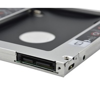 Supporto per HDD Secondario da 9,5mm, Caddy 2,5\" SATA per SSD Meccanico, Staffa in Alluminio Personalizzabile per Espansione Memoria Laptop