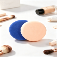 Nouveaux Houppettes de Maquillage Professionnelles en PU, Personnalisables avec Logo, Houppettes Rondes pour Poudre Compacte et Cushion