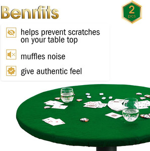 Feltro Card Table Game Cover <span class=keywords><strong>tovaglia</strong></span> rotonda copritavolo <span class=keywords><strong>da</strong></span> Poker elastico Topper Protector Mat <span class=keywords><strong>per</strong></span> <span class=keywords><strong>tavolo</strong></span> - Product Image 2