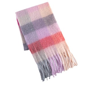 <span class=keywords><strong>Nouveau</strong></span> foulard carré en imitation cachemire à carreaux pour femme, style musulman européen et américain, long châle chaud d'hiver transfrontalier - Product Image 5
