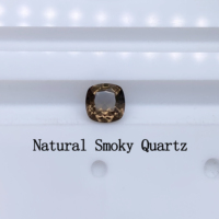 Pierres précieuses de Quartz fumé en forme de coussin d'air, pierres précieuses naturelles de haute qualité pour la fabrication de bijoux, 4.0mm ~ 10.0mm
