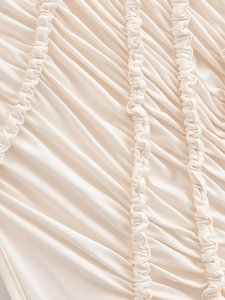 ZEVITY Nouveau débardeur long et ajusté pour femme, d'été, sans manches, avec col à nœud, design noué et volants irréguliers au bas, style féminin et délicat - Product Image 5