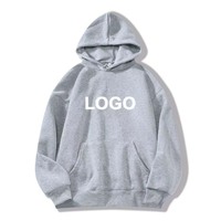Sweat à capuche personnalisé pour homme à manches longues, pull uni de haute qualité, sweat à capuche essentiel vierge avec logo