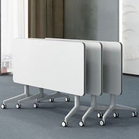 Silla de Oficina Plegable Móvil con Diseño Modular y Estilo Moderno para Mesas de Conferencia, Capacitación, Reuniones y Escuelas