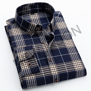 Camisa Oxford de Manga Larga Personalizada para Hombre, Diseño a Cuadros Informal, Adecuada para el Trabajo, Estilo Occidental para Jóvenes, Adultos y Tallas Grandes - Product Image 4