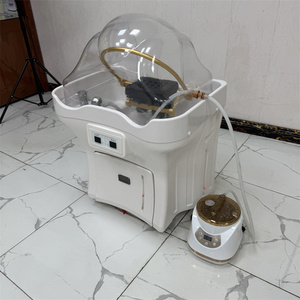 KISEN-Lavabo de pelo móvil portátil de diseño moderno, lavabo de champú de spa de altura ajustable para masajes de cabeza en casa o salón - Product Image 4