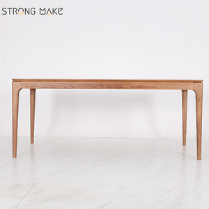 <span class=keywords><strong>Tavolo</strong></span> da Pranzo Nordico Rettangolare per <span class=keywords><strong>Cucina</strong></span> Tradizionale <span class=keywords><strong>Marrone</strong></span> Minimalista Lussuoso Moderno in Legno per 4-6 Persone - Product Image 3
