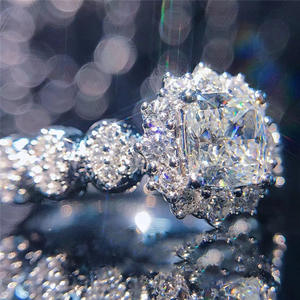 แหวนเพชรทรงรีสำหรับผู้หญิง F1794 สี D รับรองโดย GIA เครื่องประดับหมั้นแบบคลาสสิก - Product Image 6