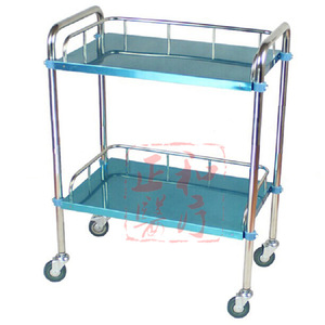 Stainless Steel Surgical Cart With <b>Wheels</b> Medical Treatment Trolley Durable Design <b>For</b> Hospital Use - Product Image 5