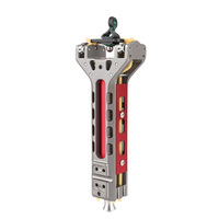 Slingshot automatique mécanique, en alliage d'aluminium CNC, entièrement métallique, avec chargeur, pratique pour l'extérieur, catapulte pour adultes, pour l'entraînement