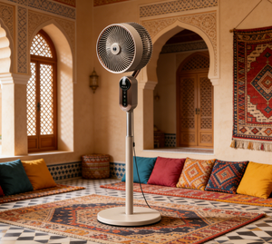 Ventilateur de refroidissement silencieux avec télécommande et minuterie 7H pour chambre, hôtel et usage extérieur - Product Image 1