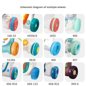 Trotteur multifonctionnel anti-basculement en forme d'animal en plastique pour bébés de 0 à 6 mois, aide à la marche unisexe, vente en gros - Product Image 4