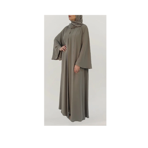 Derniers vêtements islamiques Abaya ample pour femmes musulmanes Abaya en tissu polyester - Product Image 3