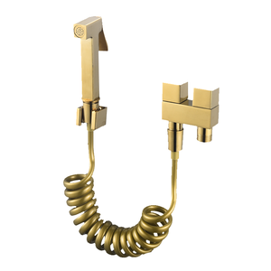 Кран для биде квадратный, латунный, угловой клапан - Product Image 4
