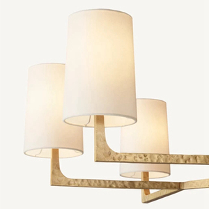 Candelabro redondo Wright de luz negra china, luces colgantes para sala de estar - Product Image 5