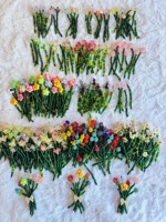 Bouquet décoratif de fleurs perlées pour mariage, fête, décoration de magasin et présentation de cadeaux en détail