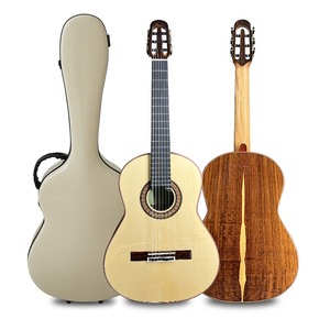 <span class=keywords><strong>Guitarra</strong></span> Clásica Profesional A-ECHOES Hecha a Mano por el Luthier Maestro Yulong Guo <span class=keywords><strong>de</strong></span> Aiersi, con Tapa Doble <span class=keywords><strong>de</strong></span> Abeto - Product Image 1