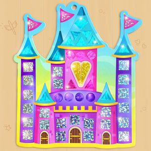 Miroir mosaïque princesse et licorne enfants Art Set DIY Craft Kit feuille autocollants pour enfants cadeau d'<span class=keywords><strong>anniversaire</strong></span> pour filles et garçons - Product Image 4